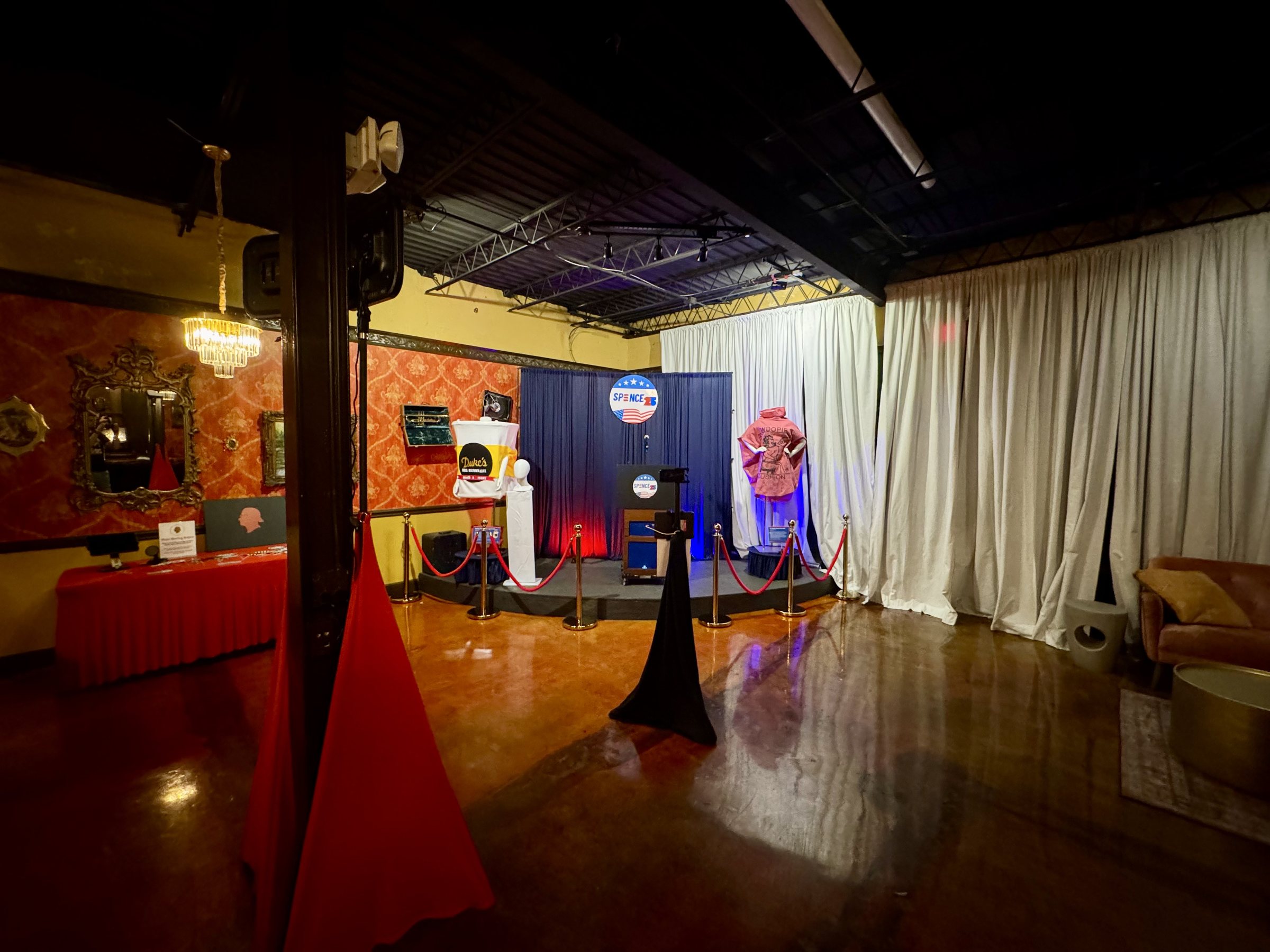 The complete room, ready before doors