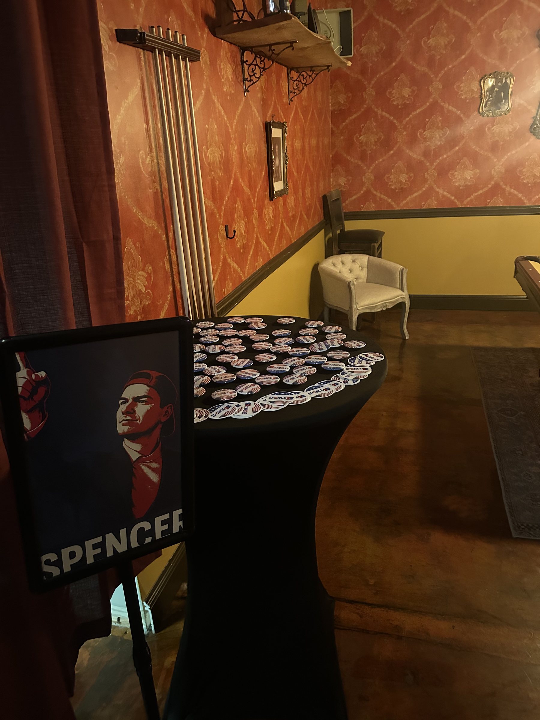 A campaign favor guests could wear