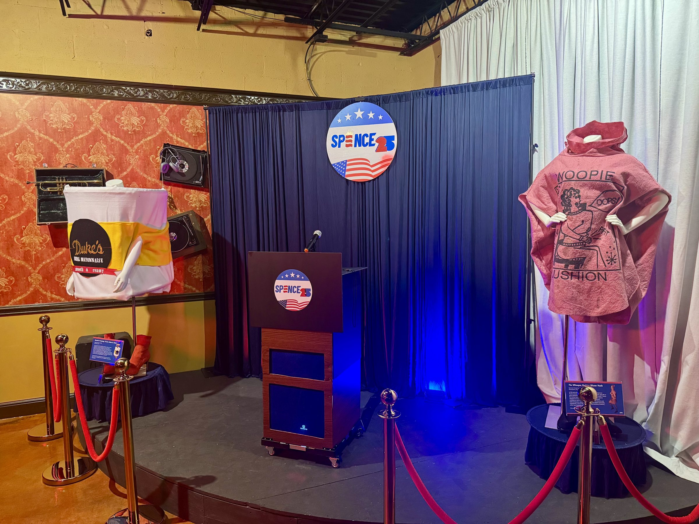 Campaign-themed stage for the 35th Presidential Party