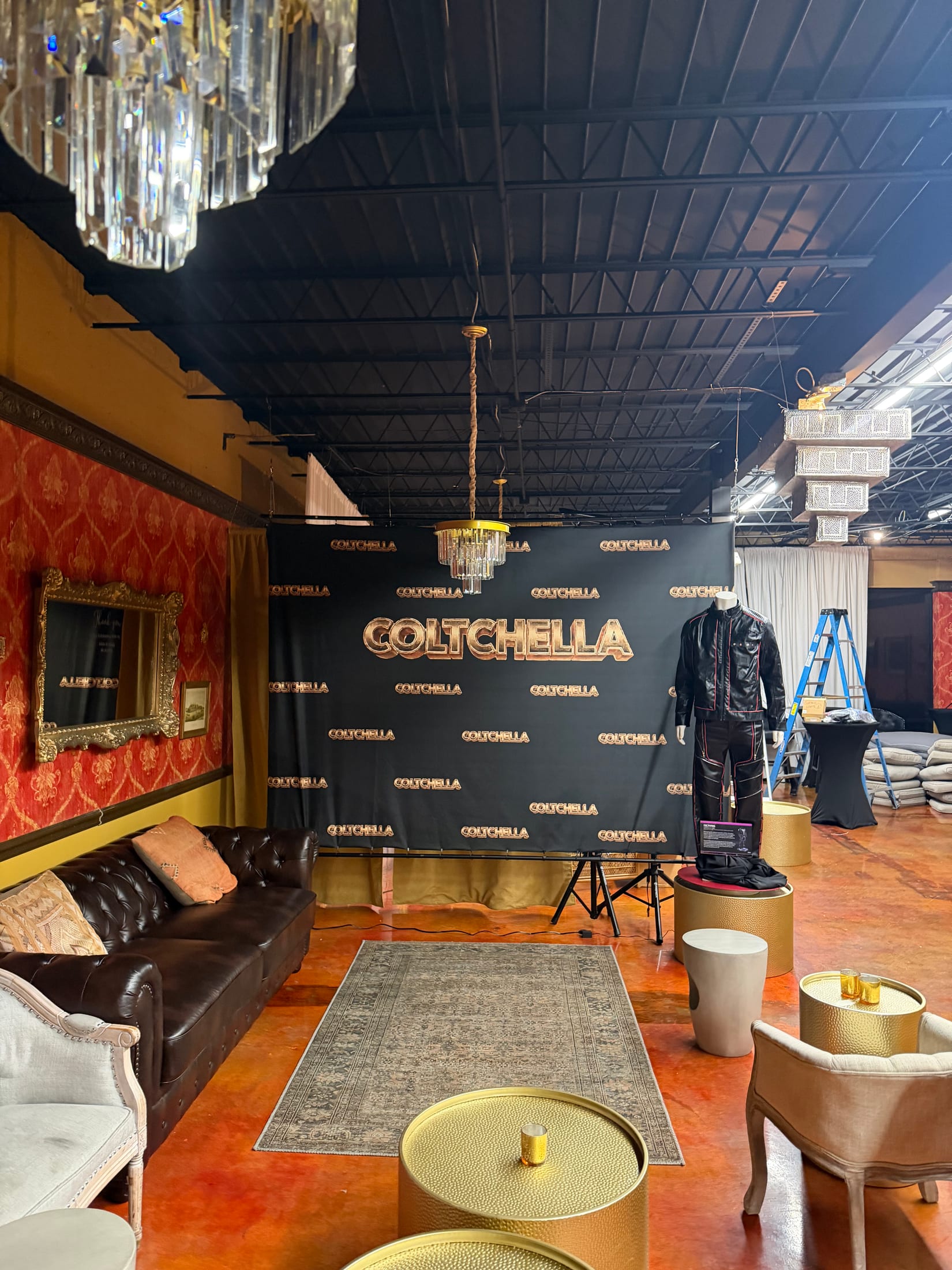 The branded lounge
